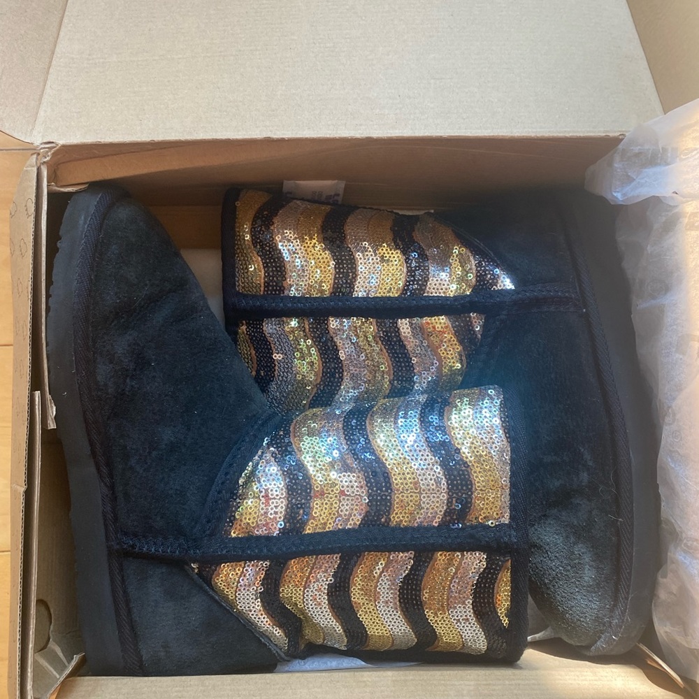 Sparkle Lamo Sheepskin Fur Boots